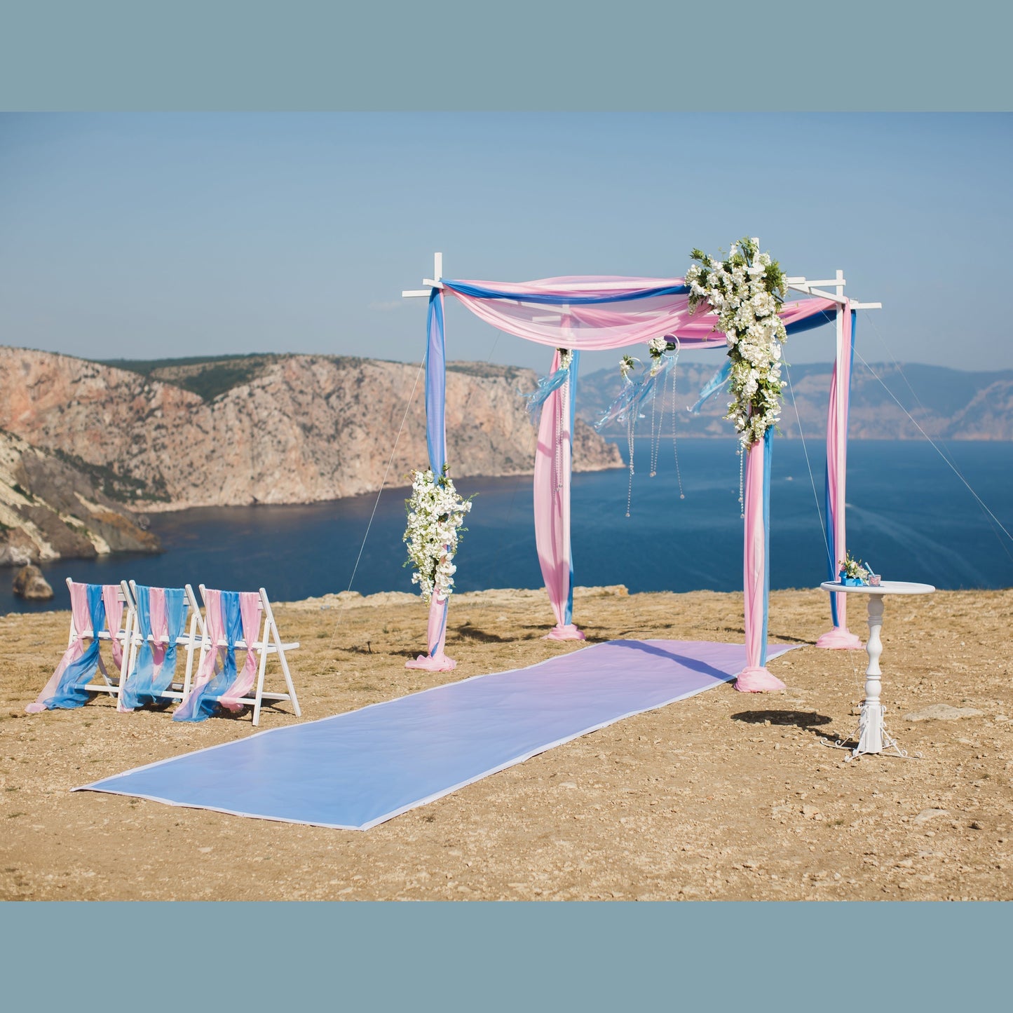 Chiffon Fabric 10 Yards-Sheer & Lightweight for Backdrops, Decor & Dresses