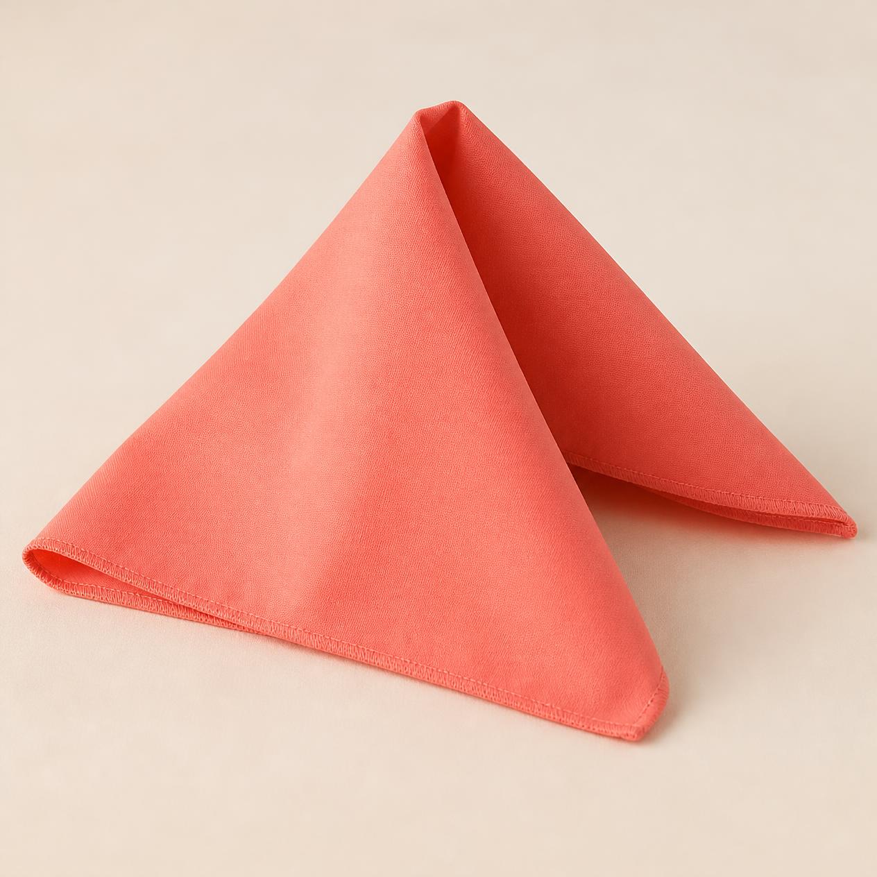 18” x 18” Polyester Poplin Napkins – 25 Pack | Made in USA
