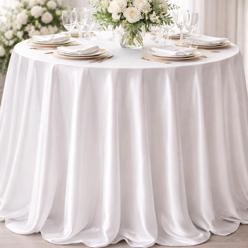 Dull Satin Fabric Roll – 50 Yard Continuous Piece for Draping & Event Decor