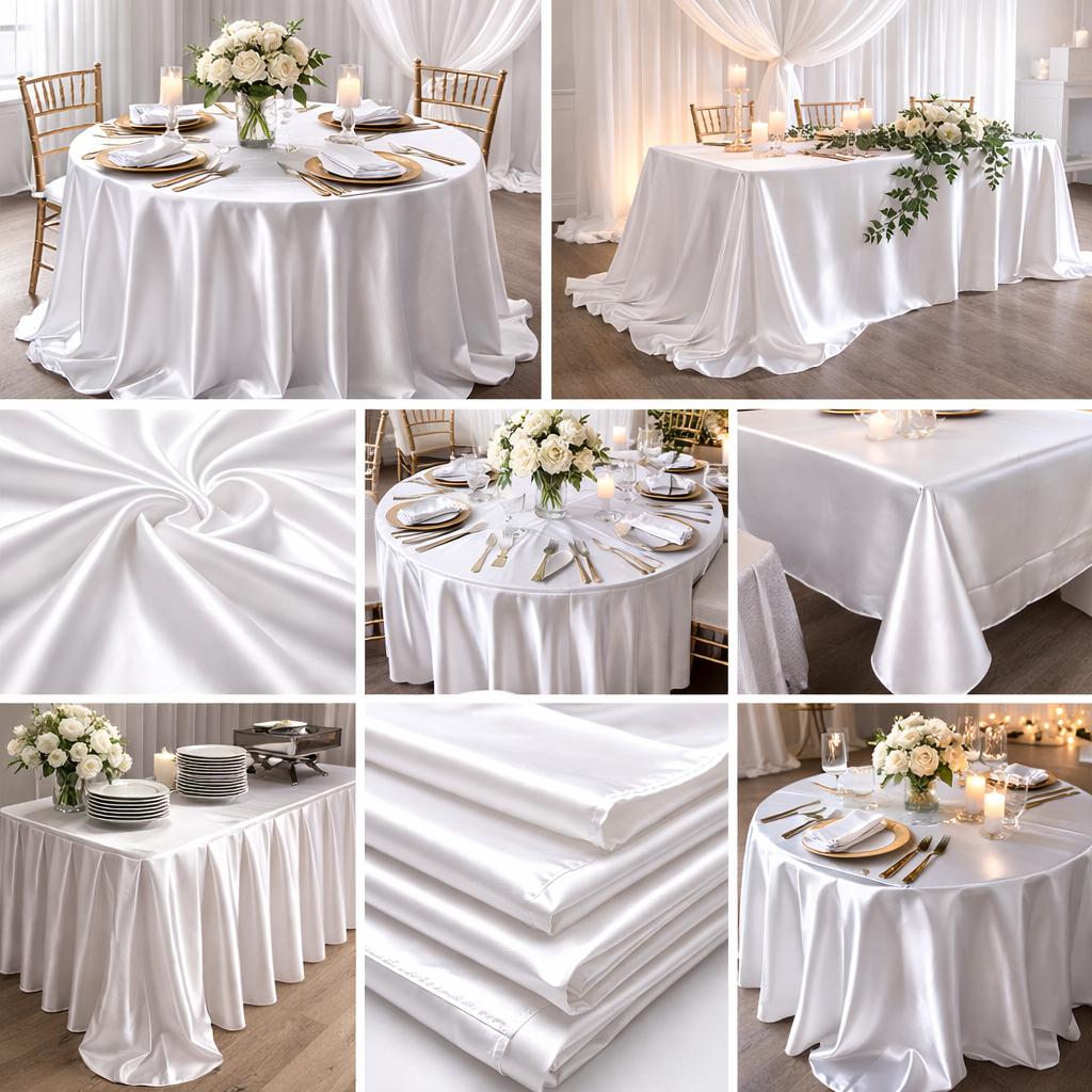 Dull Satin Fabric Roll – 50 Yard Continuous Piece for Draping & Event Decor