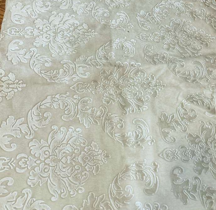 Luxury Damask Embossed Velvet – Upholstery & Drapery Fabric by the Yard