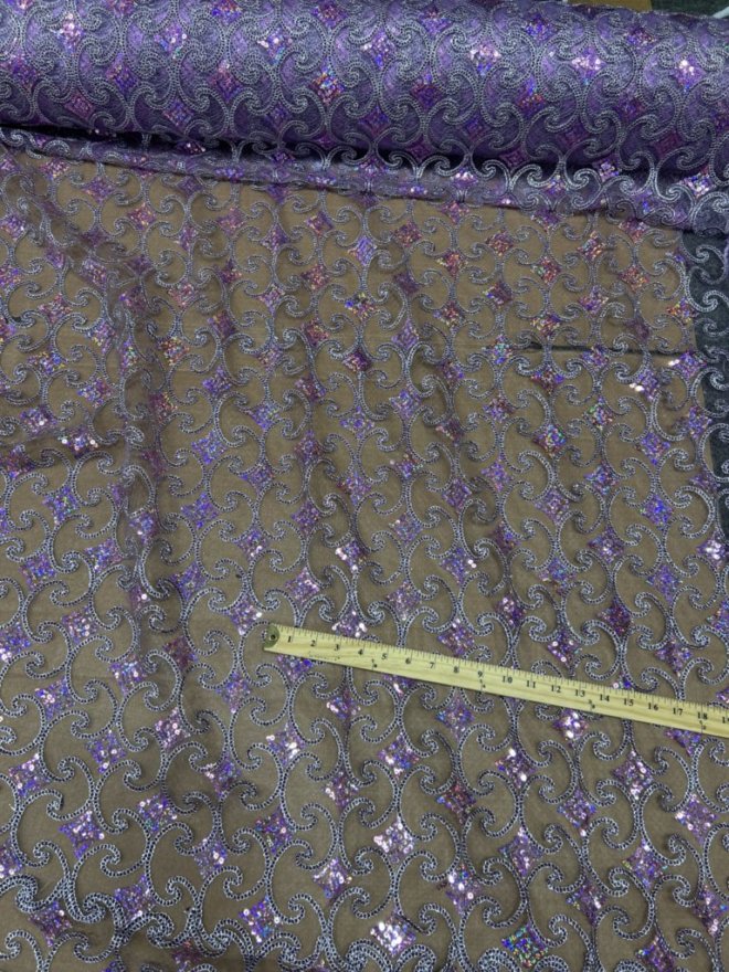 Pyramid Lace Fabric by the Yards