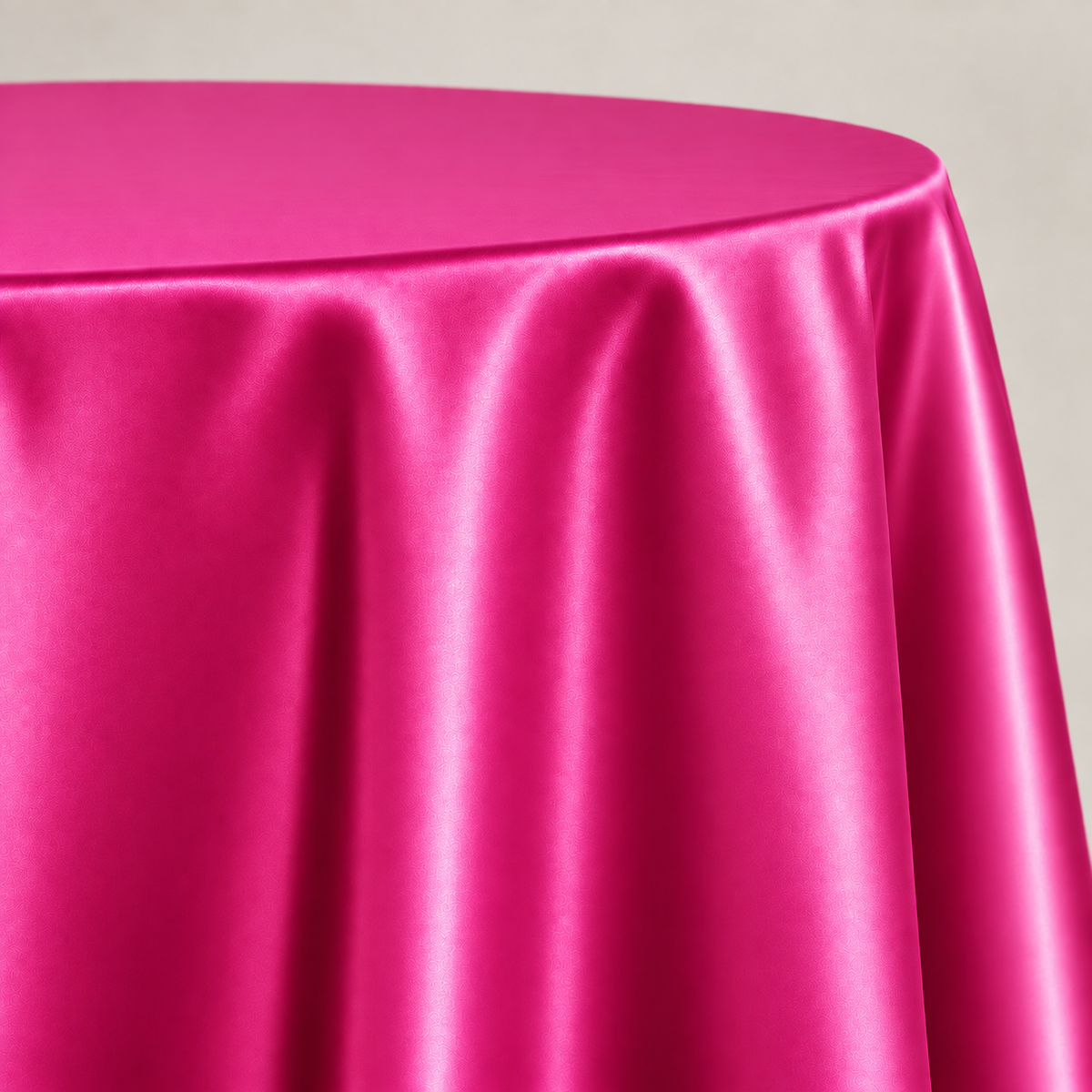 Bridal Satin 120-Inch Round Polyester Tablecloth – Made in USA