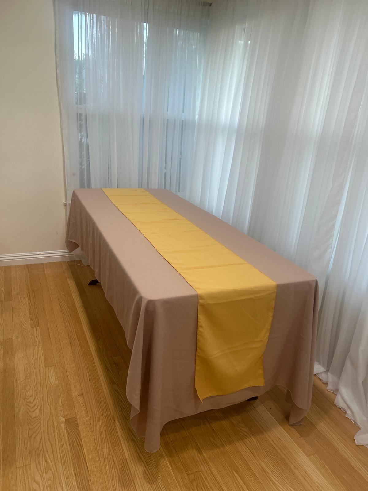 Poly Poplin Table Runners 14 by 108 inch