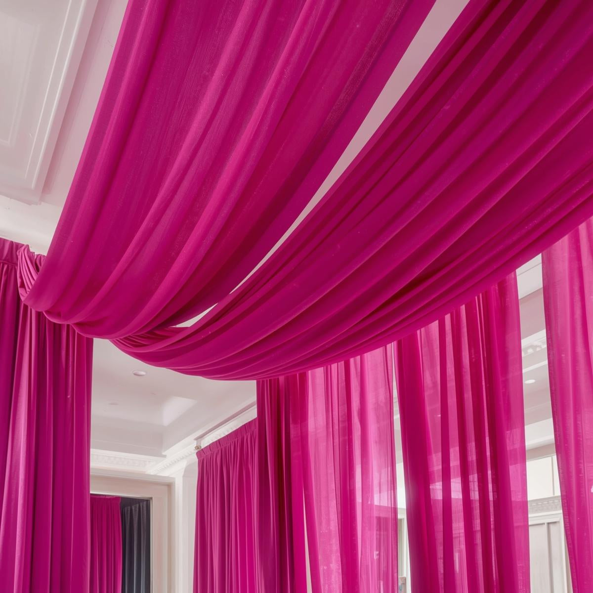 Interlock Drape Panels – Pre-Cut for Wedding & Event Backdrops (30+ Colors)