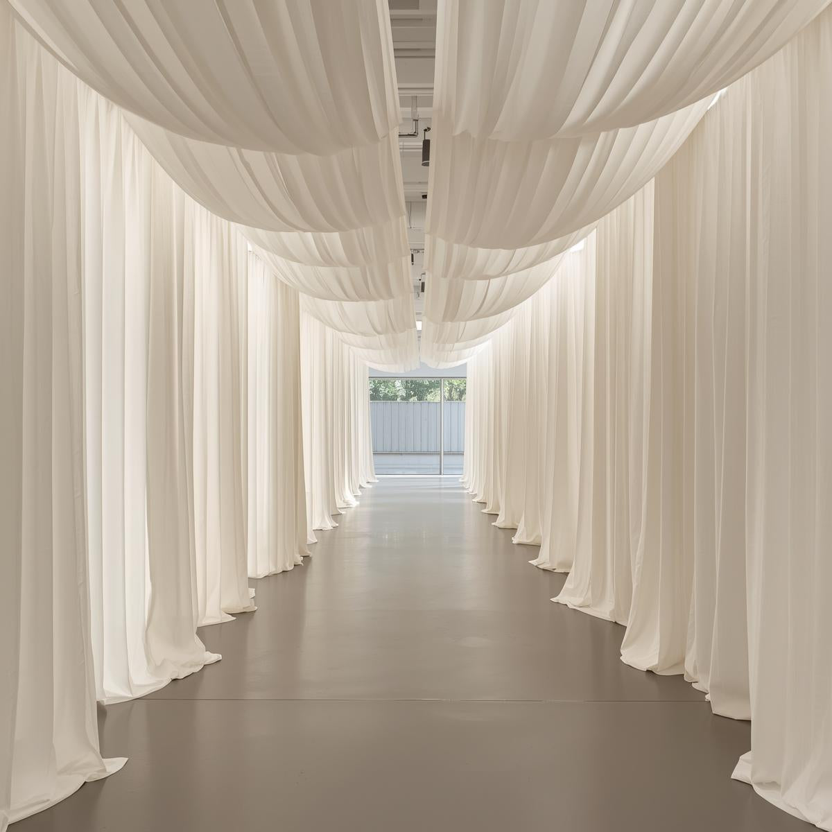 Interlock Drape Panels – Pre-Cut for Wedding & Event Backdrops (30+ Colors)