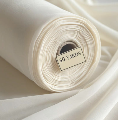 voile 50 yards ivory