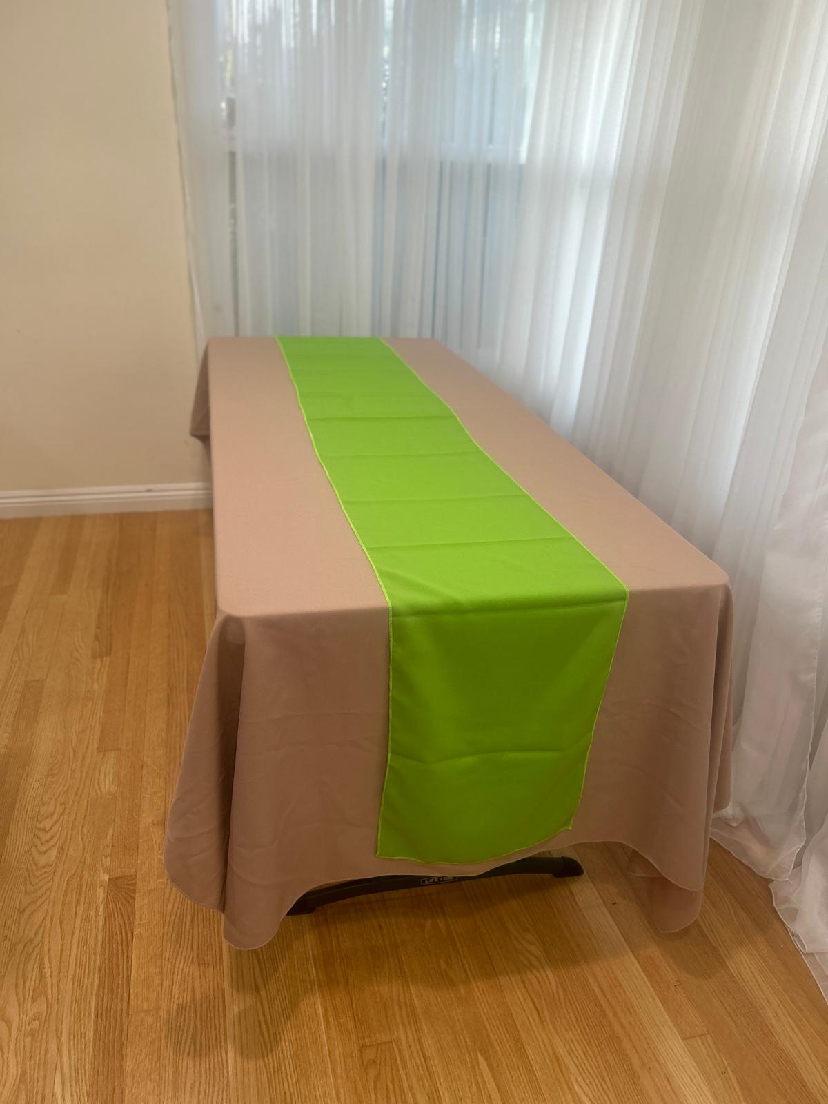Poly Poplin Table Runners 14 by 108 inch