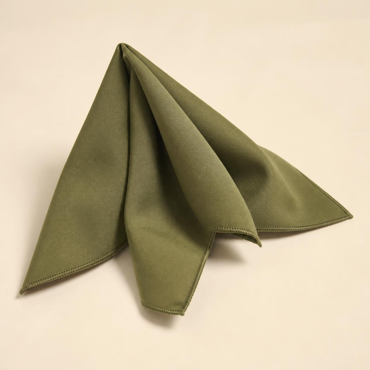 18” x 18” Polyester Poplin Napkins – 25 Pack | Made in USA