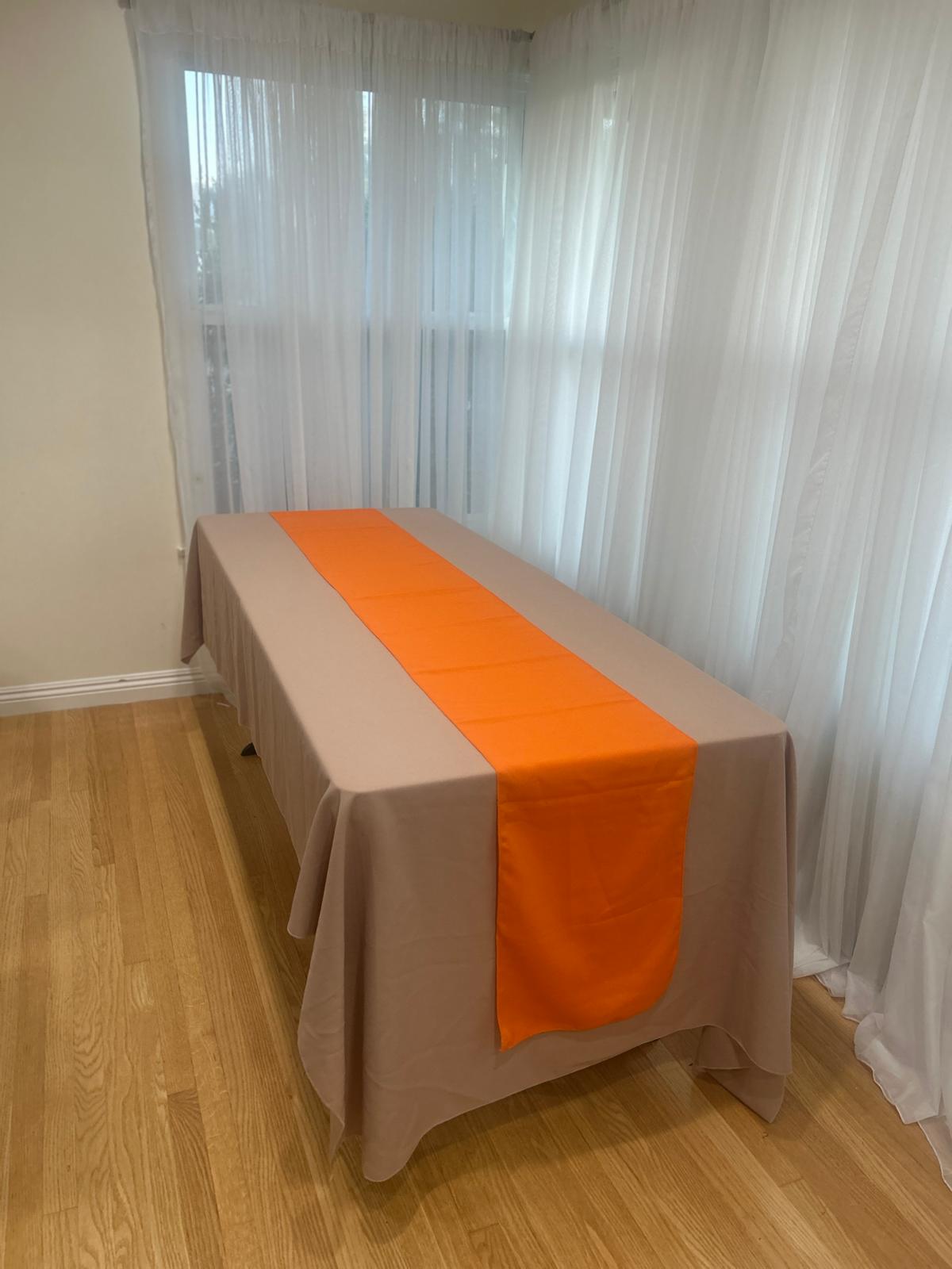 Poly Poplin Table Runners 14 by 108 inch