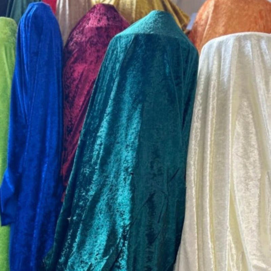 Panne Velvet Fabric Roll – 50 Yards Continuous Piece – 60 Inch Wide Stretch Shiny Velvet – Multiple Colors – Commercial Grade – Free Shipping

