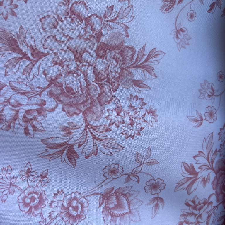 Floral Toile Poly Poplin Fabric – 70 Yard Wholesale Roll