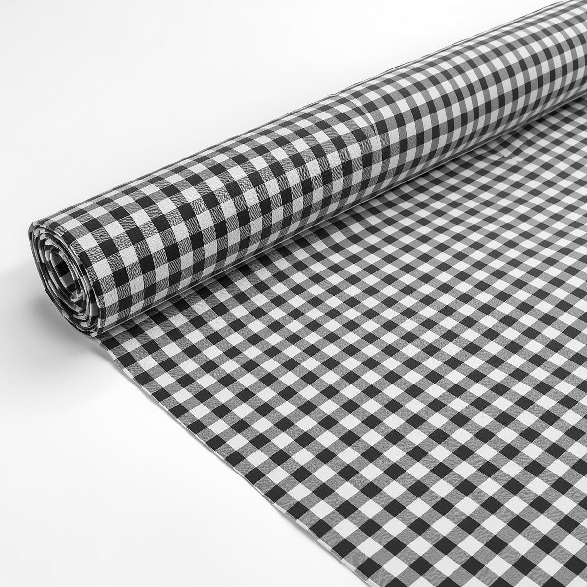 50 Yards Checkered Plaid Fabric Wholesale Wrinkle-Resistant for Tablecloths, Curtains & Décor