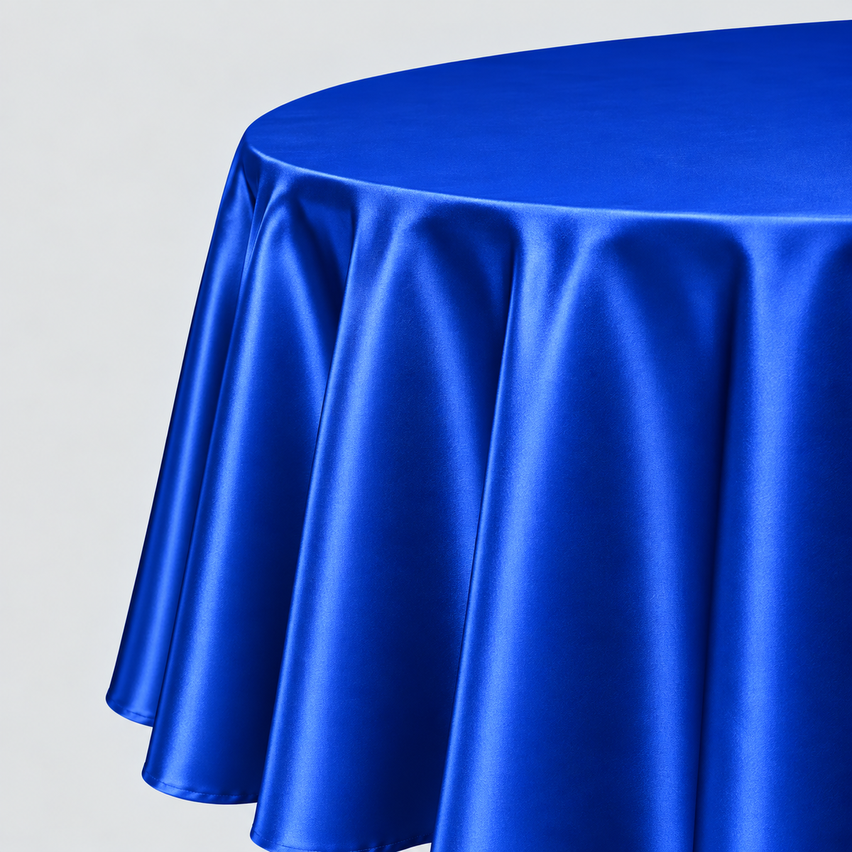 Bridal Satin 120-Inch Round Polyester Tablecloth – Made in USA