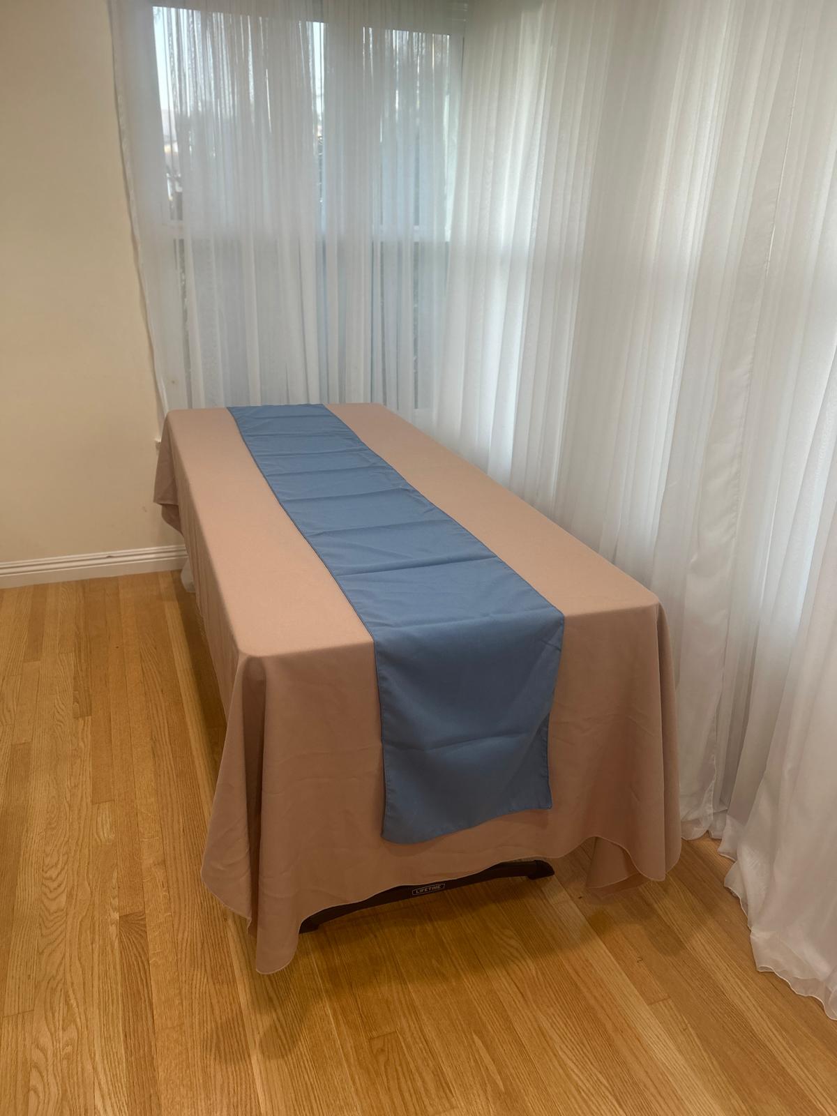 Poly Poplin Table Runners 14 by 108 inch