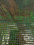 Hologram Square Faux Sequin Fabric by the yard