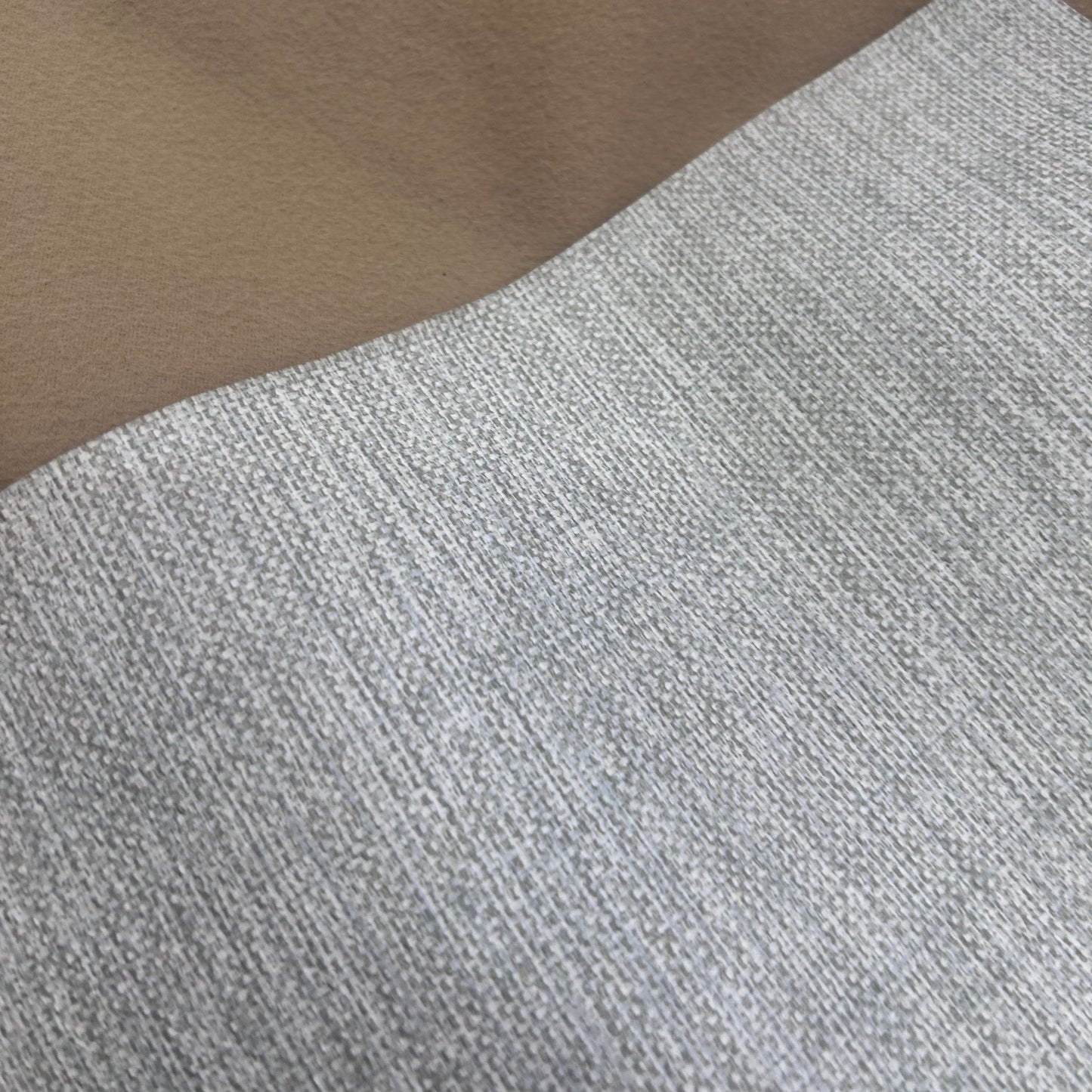 54” Two-Tone White & Light Gray Vinyl Fabric Roll – 25 Yards Continuous Roll