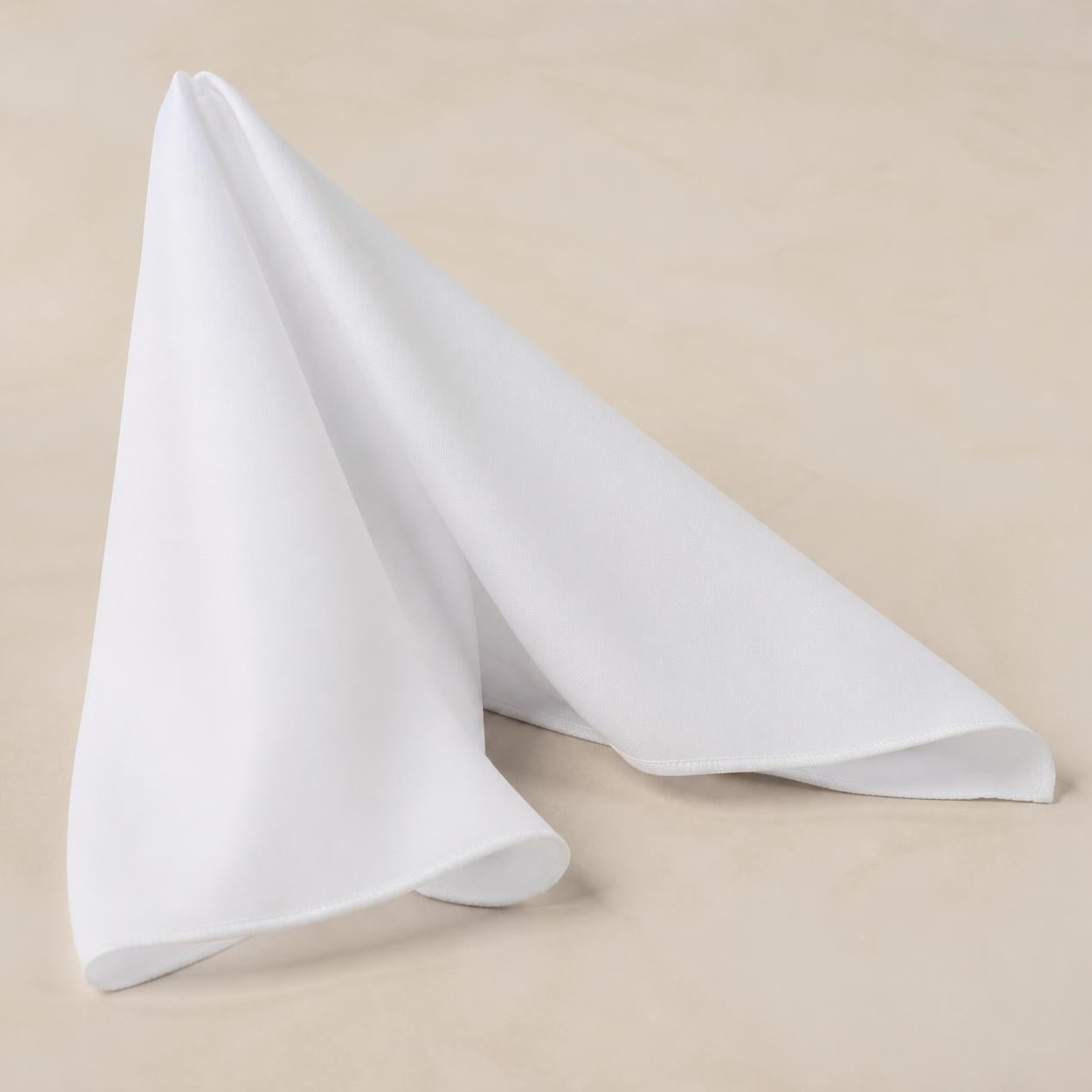 18” x 18” Polyester Poplin Napkins – 25 Pack | Made in USA