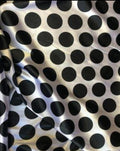 Charmeuse Satin Polka Dot 3 inches by the yard - New Star Fabrics