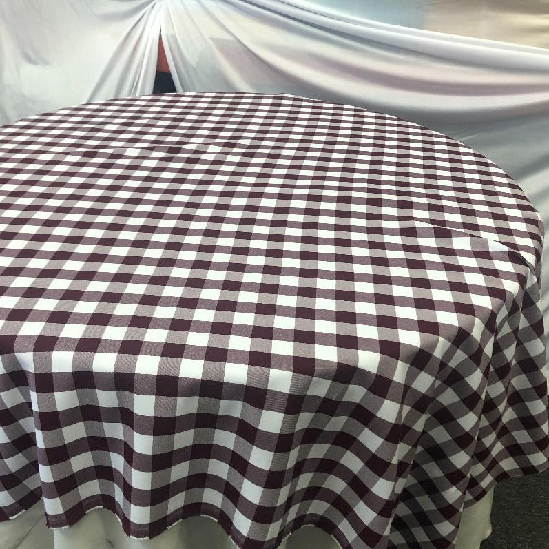 Checker Polyester Gingham Table 