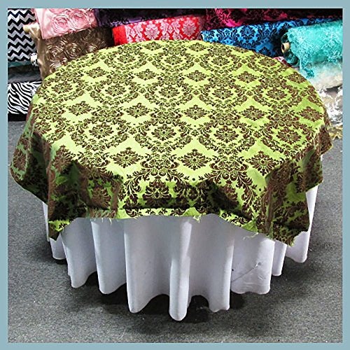 Overlay 60 by 60'' Damask Flocking Taffeta - Amazing Warehouse inc.Flocked Damask Taffeta Fabric
