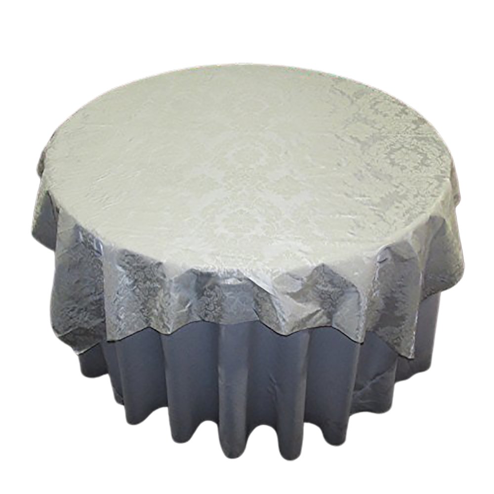 Overlay 60 by 60'' Damask Flocking Taffeta - Amazing Warehouse inc.