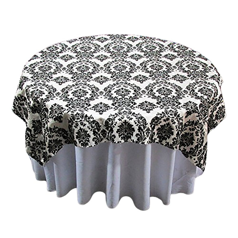 Overlay 60 by 60'' Damask Flocking Taffeta - Amazing Warehouse inc.