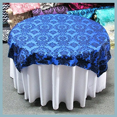 Overlay 60 by 60'' Damask Flocking Taffeta - Amazing Warehouse inc.