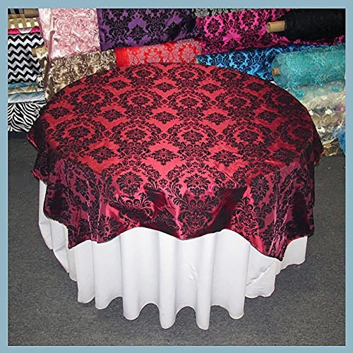 Flocked Damask Taffeta Fabric