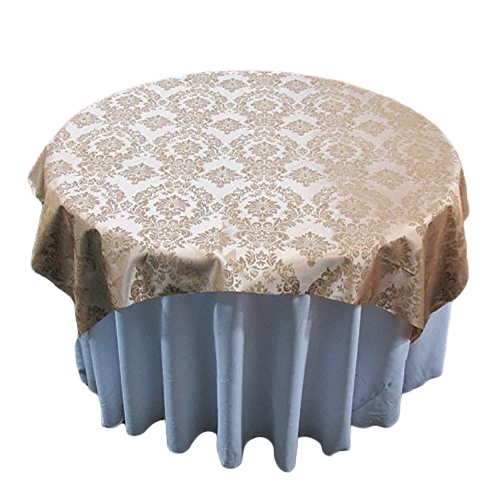 Overlay 60 by 60'' Damask Flocking Taffeta - Amazing Warehouse inc.