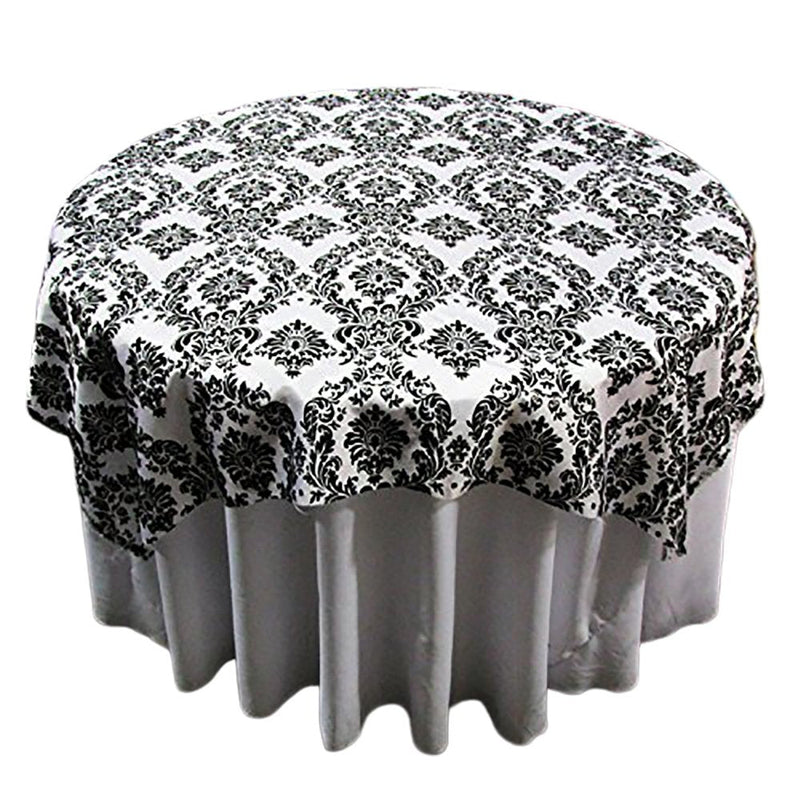 Overlay 60 by 60'' Damask Flocking Taffeta - Amazing Warehouse inc.