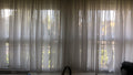 Sheer Voile Chiffon Curtain 115 W x 40 L Each Piece Backdrop Window Treatment - Amazing Warehouse inc.