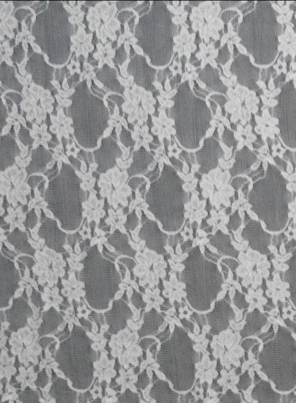 Wide Stretch Floral Lace Fabric 58 inches by the yard - New Star Fabrics