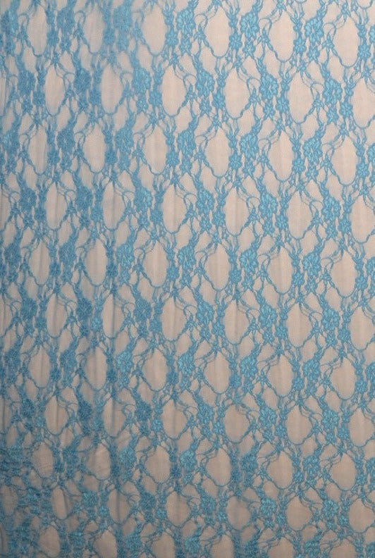 Wide Stretch Floral Lace Fabric 58 inches by the yard - Amazing Warehouse inc.